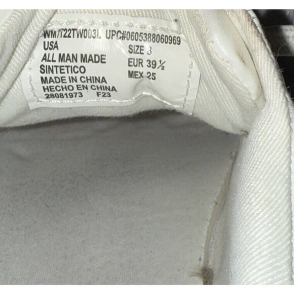 Time and Tru Sneakers Women's size 8 US Classic Court Casual White Gold - Picture 3 of 13